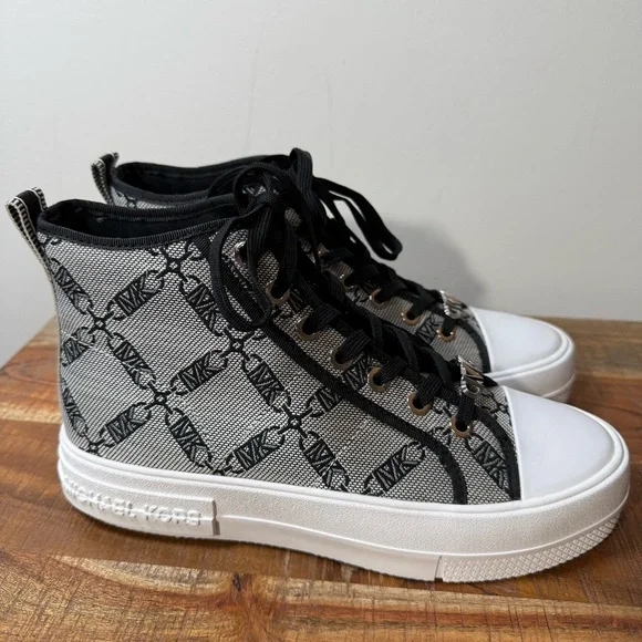 Michael Kors Monogram Envy Hightop Sneakers, Women’s 8.5 - Picture 2 of 7